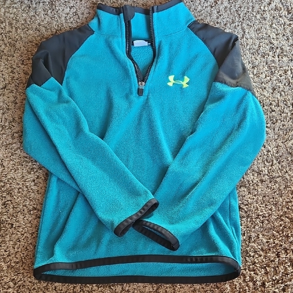 Under Armour Blue and Black Half-Zip Pullover